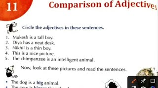 Comparison of Adjectiveclass 3Cornerstone Grammar and composition skillsncert [upl. by Meensat]