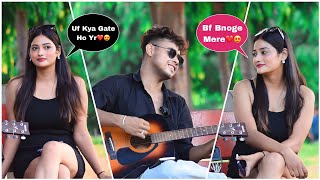 Irritating Badly Singing Prank With Twist  Love Songs Mashup  Shocking Girl Reactions😱  Jhopdi K [upl. by Aleahs639]