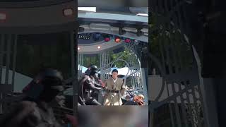 Kid Jedi Accidentally STUNS CROWD at Disneyland 😂 shorts disney chefaleslie [upl. by Adnale]