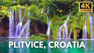 Plitvice Lakes National Park  Croatia  4K [upl. by Annawak]