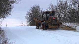 Red Deer County  Operations In Action Snow Plows and Graders [upl. by Leugimesoj983]