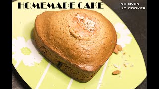 HOMEMADE CAKE  NO OVEN  NO MICROWAVE [upl. by Renick]