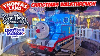 Thomas Land Christmas Wonderland Walkthrough at Drayton Manor Nov 2023 4K [upl. by Atnima]