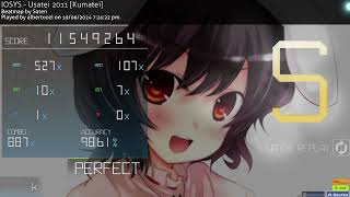 IOSYS  Usatei 2011 Kumatei 409 Stare rating Perfect  osu [upl. by Solomon757]