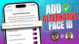 How to Add Alternate Face ID on iPhone  Add an Extra Face ID on your iOS Device [upl. by Arvell346]