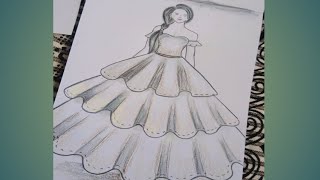 Chitra kaise banaye  ladki ka Chitra  Chitra banane ka aasan tarika  girl drawing step by step [upl. by Otirecul756]