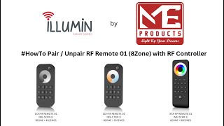 HowTo Pair  Unpair RF Remote 01 8Zone with RF Controller [upl. by Netsirc376]