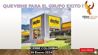 QUE PASA CON LA ACCIÓN DEL GRUPO EXITO  Y que vendría para este emisor  CIERRE COLOMBIA 31 Enero [upl. by Dnalor]