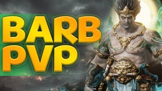 Barbarian PVP ACTION  Diablo Immortal [upl. by Htiaf]