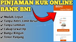 MUDAH  CARA MENGAJUKAN PINJAMAN BANK BNI SECARA ONLINE  PINJAMAN ONLINE BANK BNI [upl. by Ellissa]