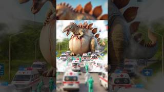 A pregnant Stegosaurus gave birth to a hospital shorts pregnancy dinosaur funny animals comedy [upl. by Virendra]