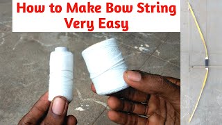 How to make Bow String  very easy  Bowstring Tamil [upl. by Tymothy]