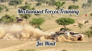 Arjun Training Mechanised Forces of BattleAxeDivision army trending motivation [upl. by Gitt]