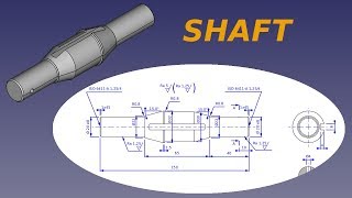 Freecad course  Shaft [upl. by Mycah]