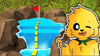 ¡HOYO IMPOSIBLE EN LA CASCADA DE AGUA TROLL 😂🌊 MIKECRACK EN GOLF CON LOS COMPAS [upl. by Allevon]