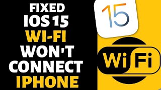 iOS 155 Fix iPhone wont connect to WiFi Slow or Dropping out XR 1213 Pro Max 8 7 SE [upl. by Tnomad]