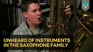 Unheard of Instruments in the Saxophone Family [upl. by Hasen]