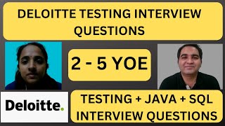 Deloitte Testing Interview Experience  Real Time Interview Questions and Answers [upl. by Alessandro]