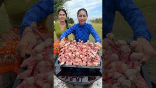 How to crispy chicken leg with peanut recipe shortvideo shorts cooking recipe [upl. by Pihc]