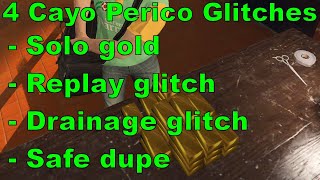 Mastering Cayo Perico Glitches Solo gold replay glitch and more [upl. by Inilahs]