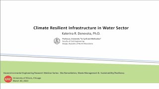 Climate Resilient Infrastructure in Water Sector [upl. by Mairym916]