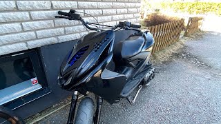 Yamaha Aerox 70cc athena sport [upl. by Ahtiekal]