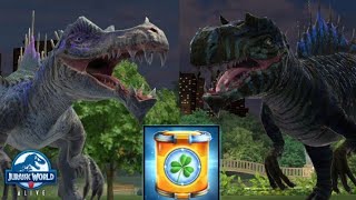 SPINOTASUCHUS VS ALBERTOSPINOS EXPERT EMERALD STRIKE  Jurassic World Alive [upl. by Muryh990]