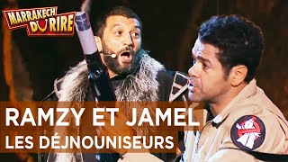 Jamel Ramzy Wahid Booder  quotLes déjnouniseursquot  Skontch Marrakech du Rire 2018 [upl. by Dnomal]