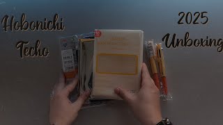 My 1st Official Hobonichi Unboxing Hobonichi Techo 2025ASMR Stationery Unboxing EnglishEspañol [upl. by Cramer885]