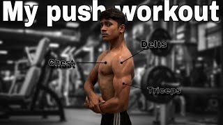 Push Day Workout chest shoulders triceps [upl. by Eejan]