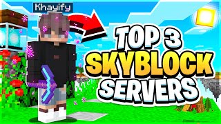 TOP 3 SKYBLOCK SERVERS 2023 EDITION  Best Minecraft Skyblock  18120 SERVER [upl. by Leuams]