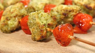 Pesto Chicken Kabobs [upl. by Nesyrb140]