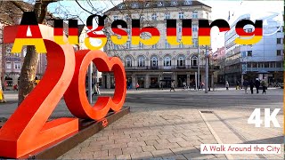 EXPLORE Augsburg in 4K 60fps A Walking Tour 🇩🇪 [upl. by Godber]