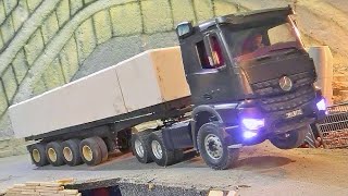 RC CARRARA WORLD  120t GRANITE LOAD HIDROMEK 640WL ON LIMIT [upl. by Landan]