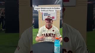 Logan Webb on DeMar DeRozan mlb loganwebb mlballstargame sfgiants [upl. by Airrat79]