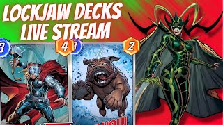 Destroy and Lockjaw Decks  Marvel Snap Live Stream [upl. by Basset]