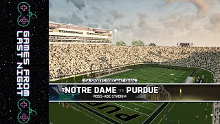 Notre Dame vs Purdue  2024 Season  EA Sports NCAA Football 14 Exhibition Game [upl. by Suez124]