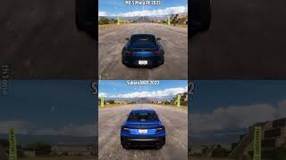 Forza Horizon 5  Mazda MX5 Miata RF 2022 vs Subaru WRX 2022 Teotihuacan Drag Race Stock [upl. by Kristofor]