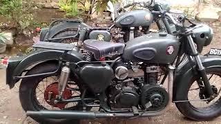 unik motor kustom mesin diesel ruggerini seperti BSA [upl. by Kondon]