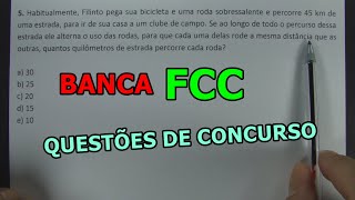 BANCA FCC  QUESTÕES DE CONCURSO [upl. by Enirehtacyram]