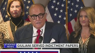 Giuliani becomes final defendant served indictment among 18 accused in Arizona fake electors case [upl. by Denis]