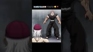 Yujiro Hanma vs kaku kaioh🔥🔥🔥baki fighter shorts anime terrified overpower anime [upl. by Aitnis]