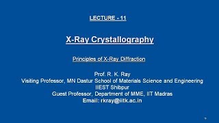 Principles of XRay Diffraction [upl. by Porte]