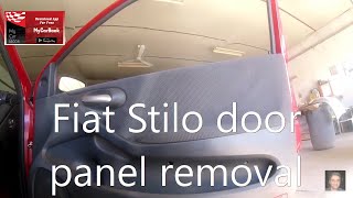 Fiat Stilo door panel removal [upl. by Josi]