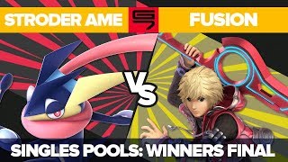 Stroder Ame vs Fusion  Ultimate Singles Pools Winners Finals  Genesis 7  Greninja vs Shulk [upl. by Jegger]