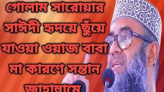 Golam Sarowar Saidi Baba Ma Karone Sontan Jahanameগোলাম সারোয়ার সাঈদীbanglawazmahfil [upl. by Vierno372]