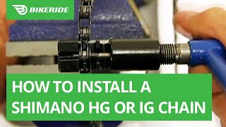 How to Install a Shimano HG or IG Chain [upl. by Emmie977]