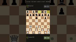 17 move checkmatebenoni defenseold benoni opening damianos bishop matechessted [upl. by Ellekcir]