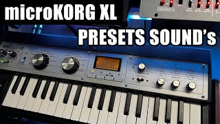 KORG Microkorg xl PRESETS demo SOUND No Talking [upl. by Lseil717]