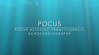 FATE Focus assessed Transthoracic Echocardiography  An essential guide I Focus cardiac ultrasound [upl. by Nalac406]